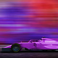 Purple race car going fast like Monster Job Analysis